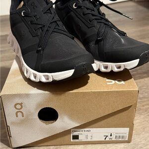 On Cloud X 3 AD Women's Black Athletic Shoes